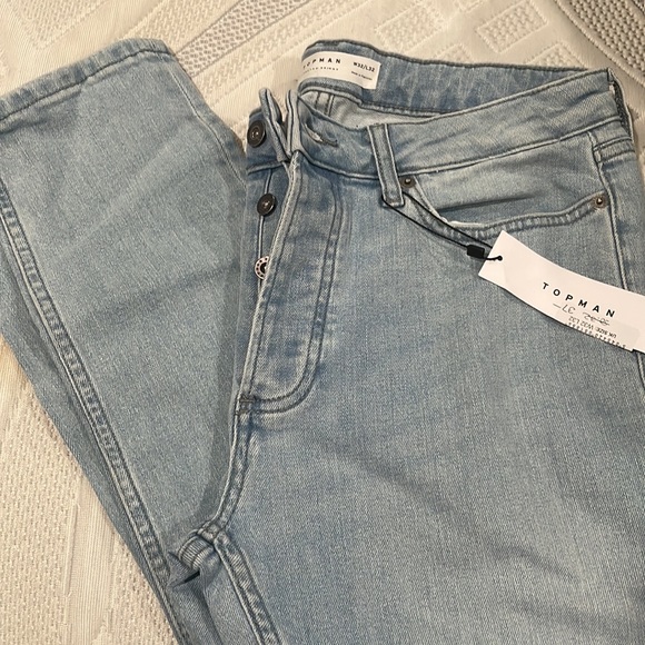Topman stretch skinny jeans blue W32 x L32 Men. NEW - Picture 4 of 5